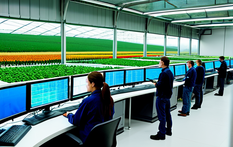 농업 스마트 센서 응용 - Drone Surveying a Farm**
A drone equipped with sensors flies over a vast farm landscape. Healthy cr... 농업 스마트 센서 응용 - Drone Surveying a Farm**
A drone equipped with sensors flies over a vast farm landscape. Healthy cr...