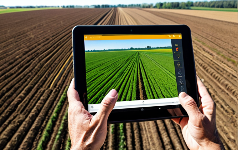 농업 연구 개발 트렌드 - Smart Farm Innovation**

"A futuristic smart farm interior, showcasing rows of lush, green plants gr...