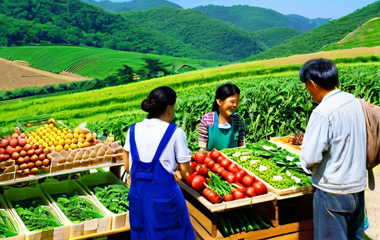 농업 관련 전공 소개 - **Prompt 1: Futuristic Smart Farm with AI and IoT Integration**
    "A bright, clean indoor vertical...