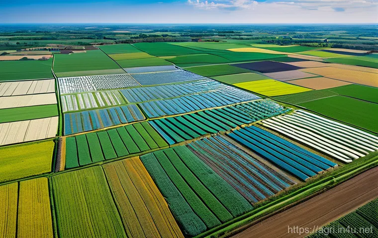 농업 드론 항공사진 분석 - A wise, experienced female farmer, dressed in practical work clothes and a modest headscarf, stands ... 농업 드론 항공사진 분석 - A wise, experienced female farmer, dressed in practical work clothes and a modest headscarf, stands ...
